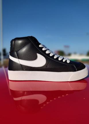 Nike blazer mid black&amp;white1 фото