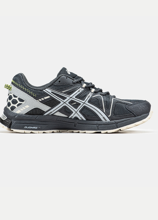 Мужские кожаные кроссовки asics gel-kahana 8 black grey beige