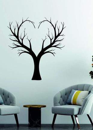 Декоративное настенное 3d панно «дерево сердце» декор на стену с объемом4 фото
