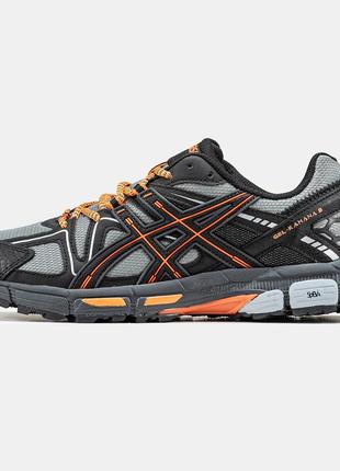 Мужские кроссовки asics gel-kahana 8 black grey orange 41-42-43-44-45-46