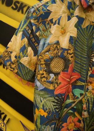 Tенниска с тропическим принтом (цветы, листья,пальмы)10 фото