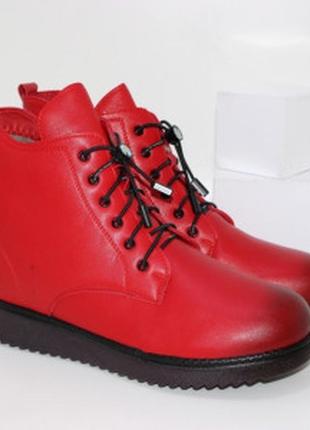 Красные зимние ботинки rose1 фото
