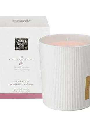 Свічка ароматична для дому rituals of sakura scented candle 290 г