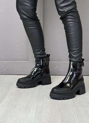 Жіночі шкіряні черевики. зима/демі ptaha_shoes2 фото