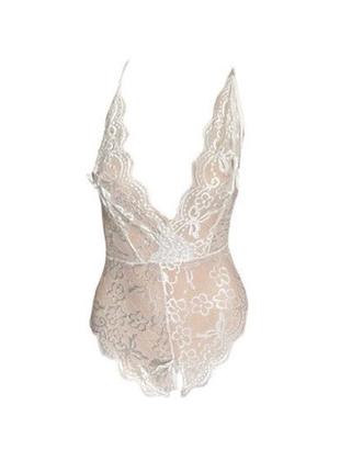 Боді жіноче мереживне бантик crisp love xl білий