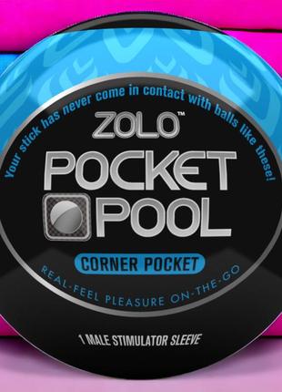 Мастурбатор zolo pocket pool corner pocket