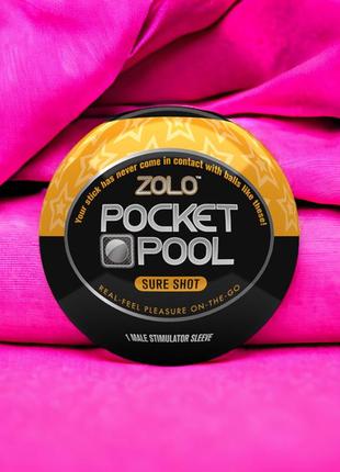 Мастурбатор zolo pocket pool sure shot