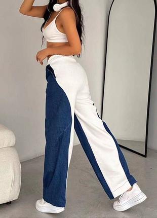 Дуже стильні трендові теплі жіночі брюки/джинси 😍     674
