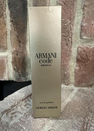 Armani code absolu pour femme