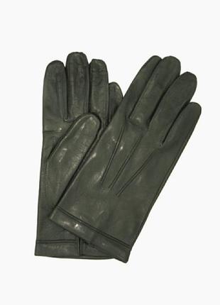 Кожаные перчатки на флисе /9112/1 фото