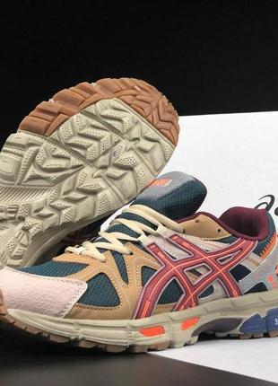 Женские кроссовки asics gel kahana 8 коричневые