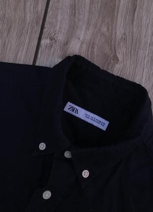 Сорочка zara щільна котонова рубашка плотная