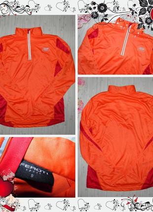 Обнова! термо кофта реглан рашгард feroti sport running (р.s)