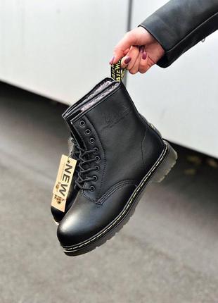 Dr. martens 1460 хутром зимние ботинки4 фото