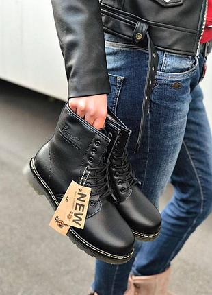 Dr. martens 1460 хутром зимние ботинки9 фото