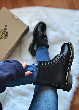 Dr. martens 1460 хутром зимние ботинки2 фото