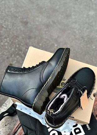 Dr. martens 1460 хутром зимние ботинки5 фото