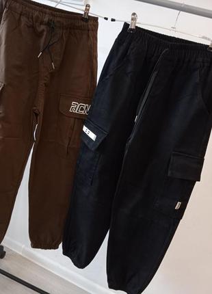 Брюки штаны карго джоггеры джинсы детские молодежные модные 2024 высокое качество2 фото