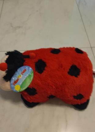 Декоративная подушка-игрушка pillow pets божья коровка5 фото