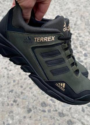 Мужские кожаные кроссовки adidas5 фото