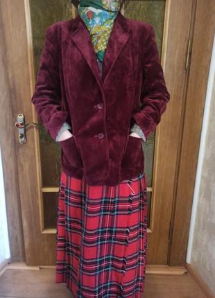 St michael пиджак бархат винтаж