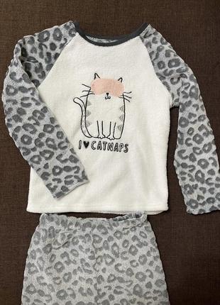 Тёплая пижама,домашний костюм 6-7лет