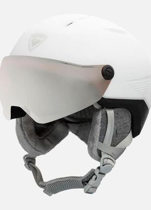 Гірськолижний шолом rossignol fit visor impacts w white '24 розмір 52-55