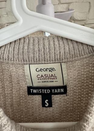 Базовый вязаный мужской свитер george4 фото