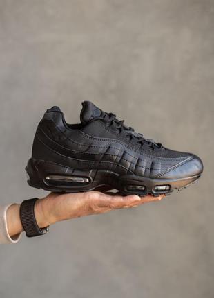 Мужские кроссовки nike air max 95 black 40-41-42-43-44-45