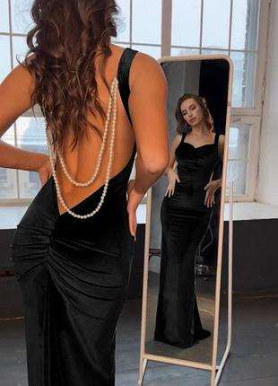 Бархатное платье must have этого года в гардеробе каждой модницы, цвет: черный, синий, зумруд