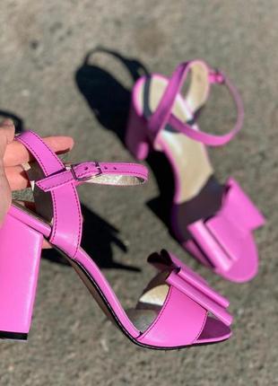 Кожаные туфли босоножки ручной работы