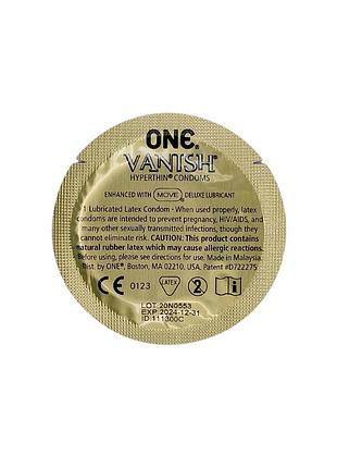 Презерватив one vanish hyperthin ультратонкий 1 шт 2