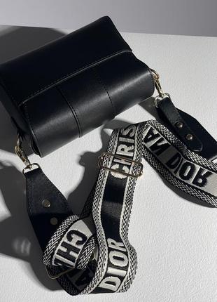 Сумка у стилі christian dior 30 montaigne bag black leather4 фото
