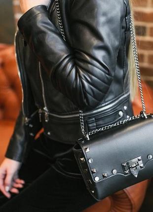 Кожаная женская сумка италия, клатч кросс боди