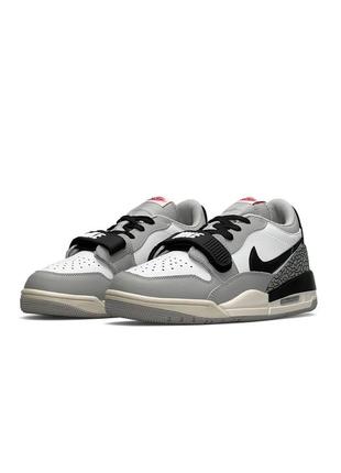 Кросівки nike air jordan legacy 312 low m grey white black