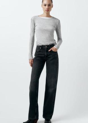 Плотные джинсы черные zara new