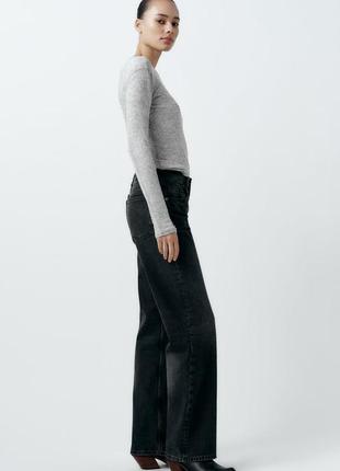 Плотные джинсы черные zara new4 фото