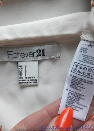 Новая фирменная forever 21 нарядная нежная блуза с бирюзовым бантиком, размер с-ка7 фото