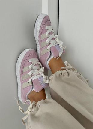 Красивейшие женские кроссовки adidas adimatic pink nmd premium розовые4 фото