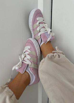 Красивейшие женские кроссовки adidas adimatic pink nmd premium розовые5 фото