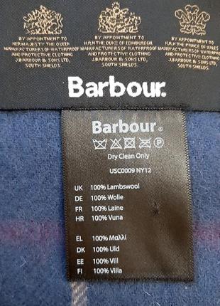 Шерстяной шарф barbour2 фото