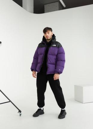 Зимний пуховик the north face фиолетовый куртка тн8 фото