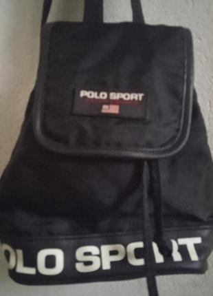 Маленький винтажный рюкзак из 90-х polo.1 фото