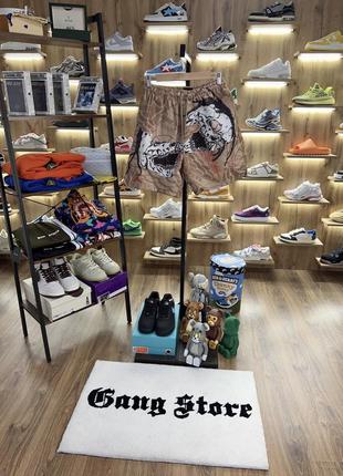 Шорты нейлоновые cactus jack x jordan travis scott кактус джек