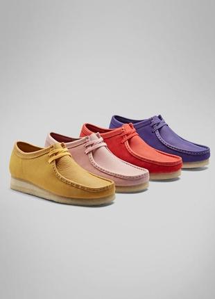 Кожаные брендовые мокасины туфли clarks8 фото