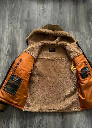 Pme legendusa jacket оригинал,человечья,натуральная кожаная овчина, куртка-дублянка9 фото