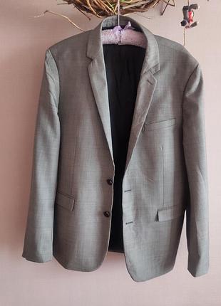 Sandro paris мужской шерстяной пиджак. блейзер