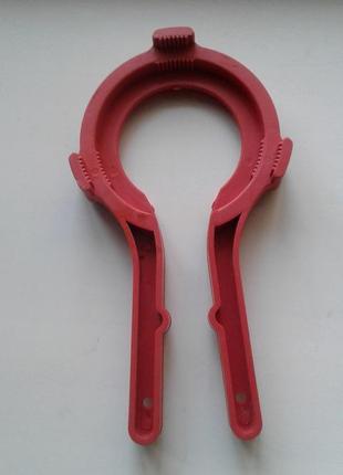 Ключ-відкривачка пластиковий для гвинтових євро кришок дарівка5 фото