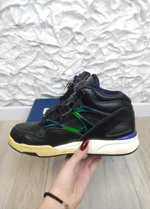 Жіночі шкіряні кросівки reebok classics чорні розмір 38