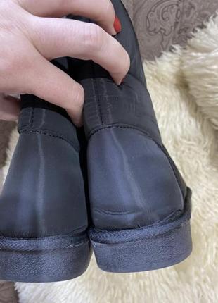 Новые дутые чёрные зимние ботинки 40,5-41 р oysho4 фото
